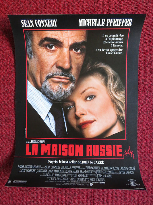 THE RUSSIA HOUSE FRENCH (15" x 20.5") POSTER SEAN CONNERY MICHELLE PFEIFFER 1990 Rendezvous Cinema Movie posters