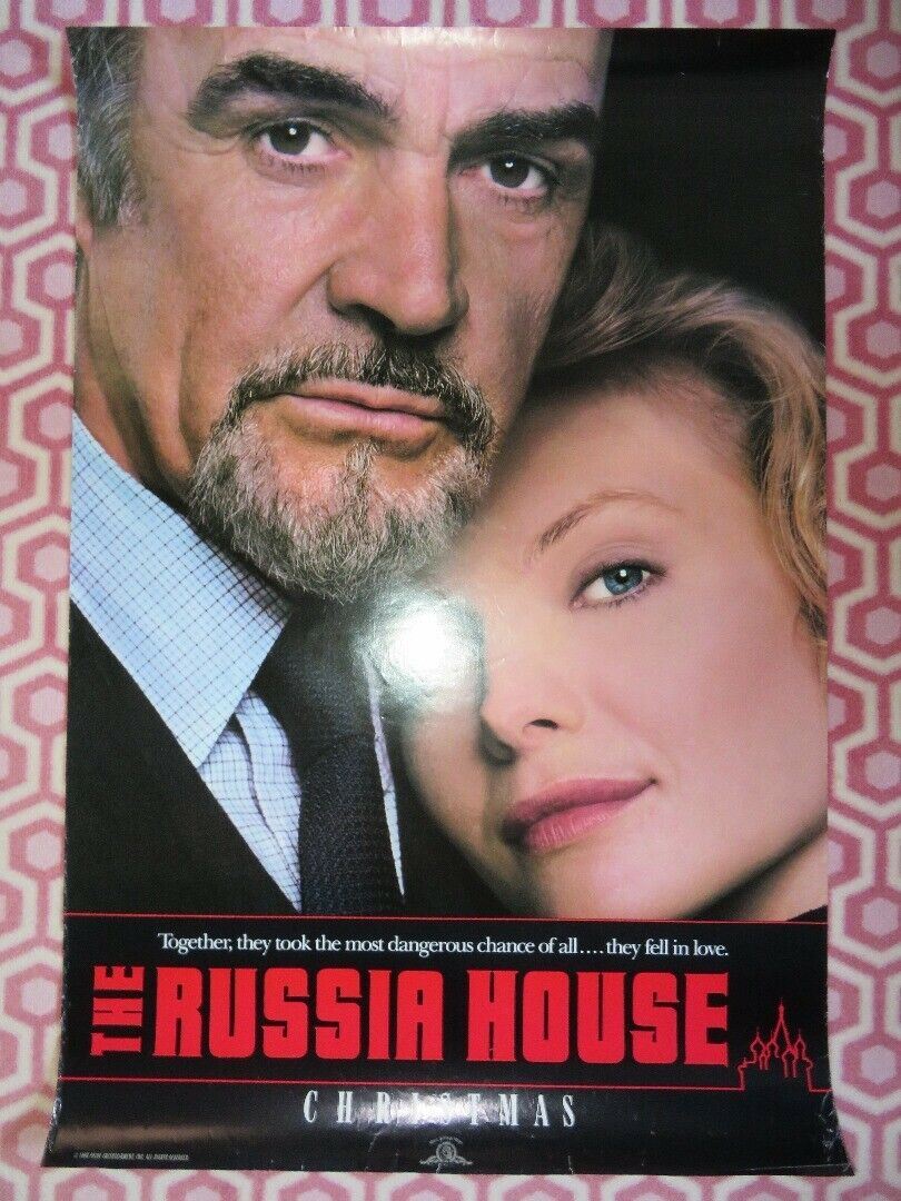 THE RUSSIA HOUSE US ONE SHEET ROLLED POSTER SEAN CONNERY MCIHELLE PFEIFFER 1990 Movie posters