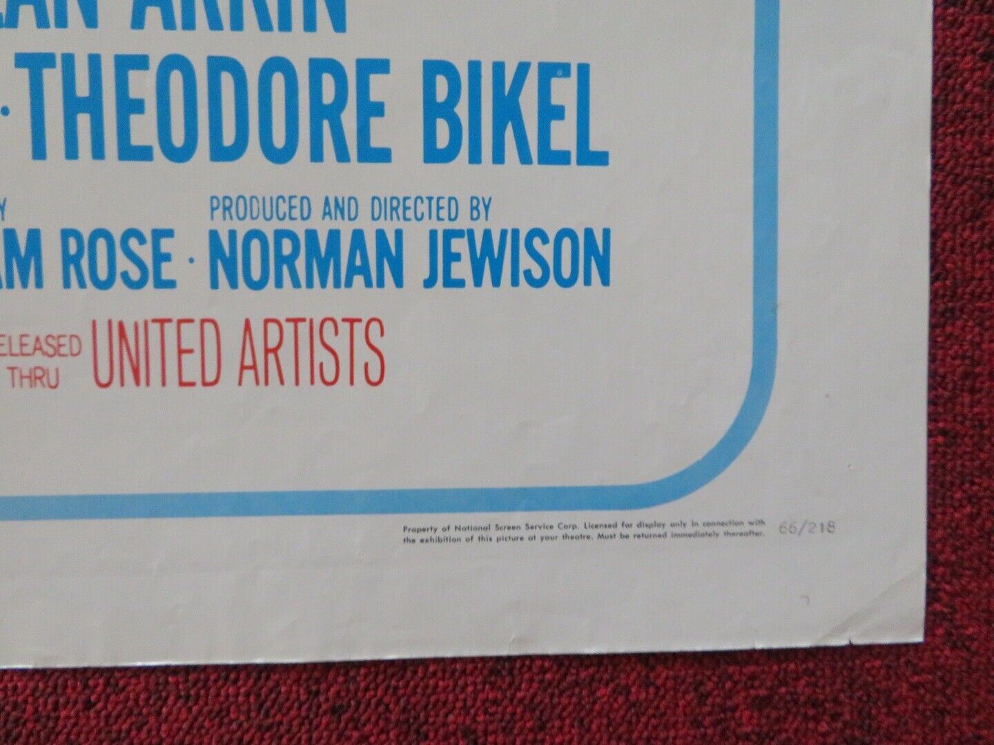 THE RUSSIANS ARE COMING FOLDED US ONE SHEET POSTER CARL REINER 1966 Movie posters