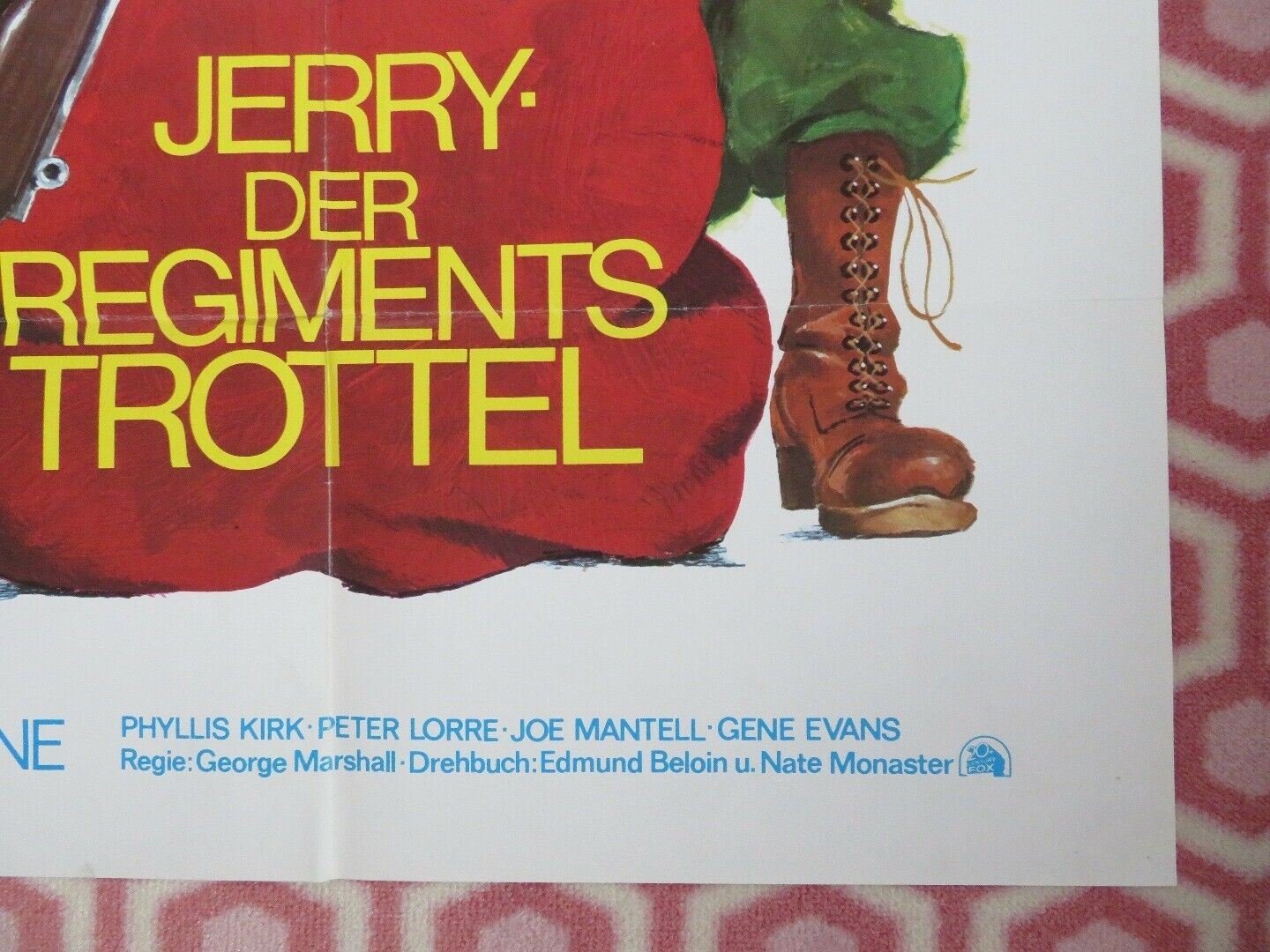 THE SAD SACK GERMAN A1 (33"x 23") POSTER JERRY LEWIS PETER LORRE 1957 Movie posters
