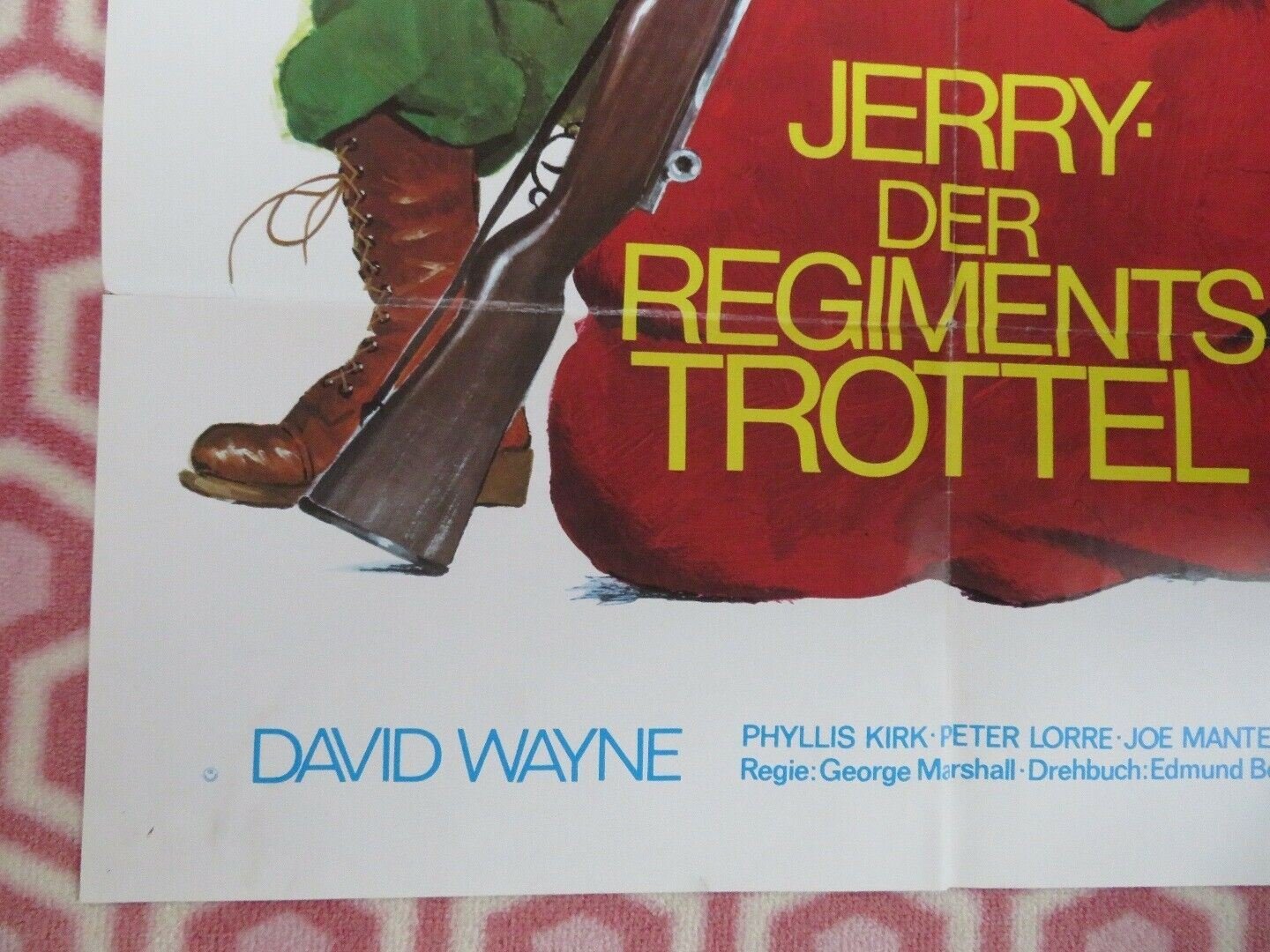 THE SAD SACK GERMAN A1 (33"x 23") POSTER JERRY LEWIS PETER LORRE 1957 Movie posters