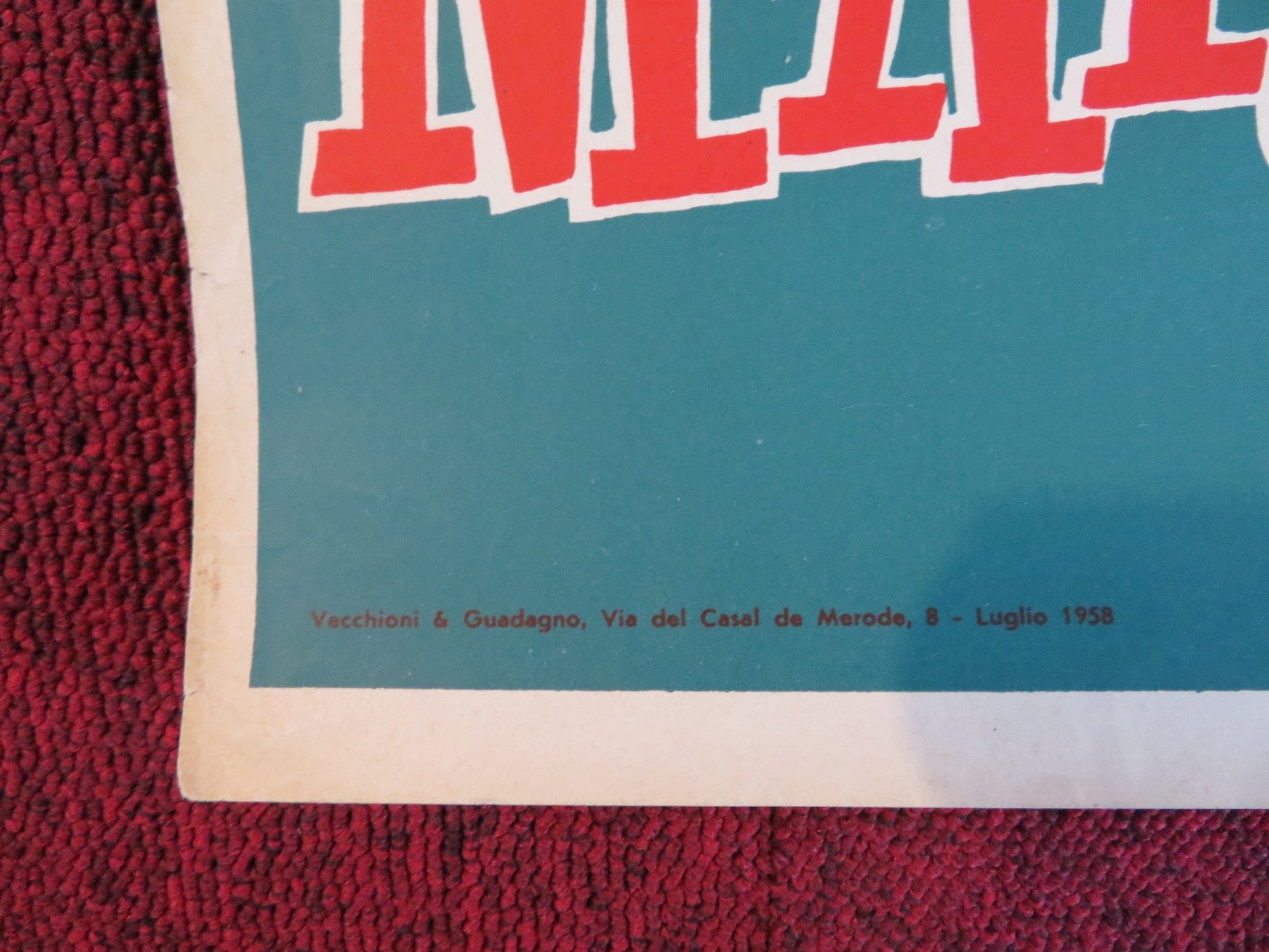 THE SAD SACK ITALIAN FOTOBUSTA POSTER JERRY LEWIS HAL WALLIS 1957 Rendezvous Cinema Movie posters