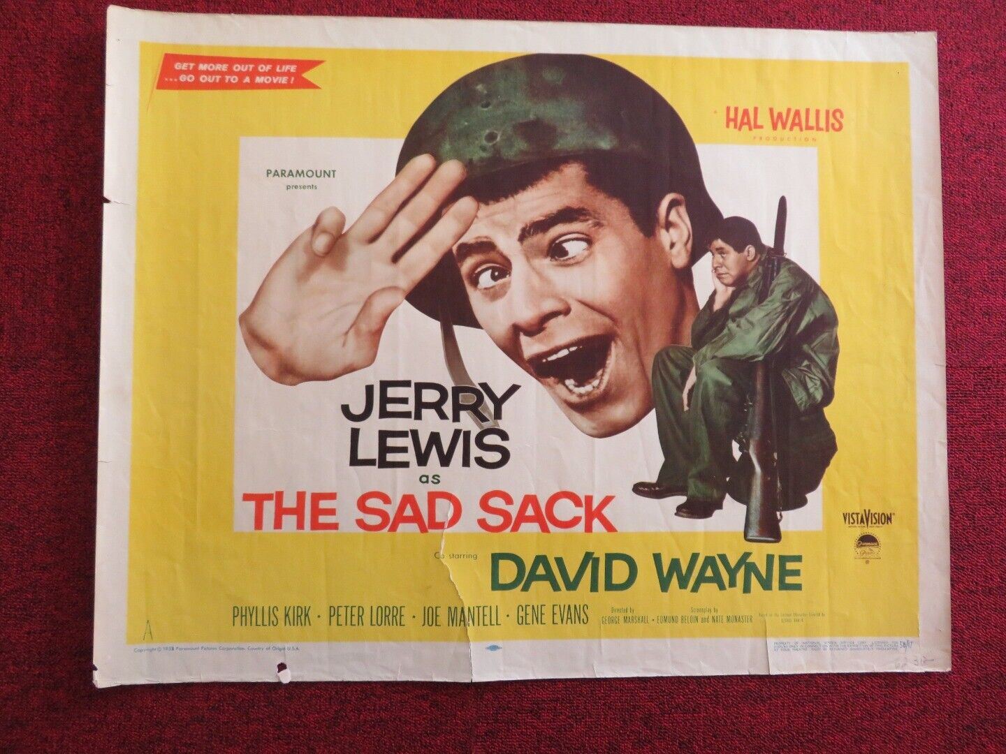 THE SAD SACK US HALF SHEET (22"x 28") POSTER JERRY LEWIS DAVID WAYNE 1958 - Rendezvous Cinema