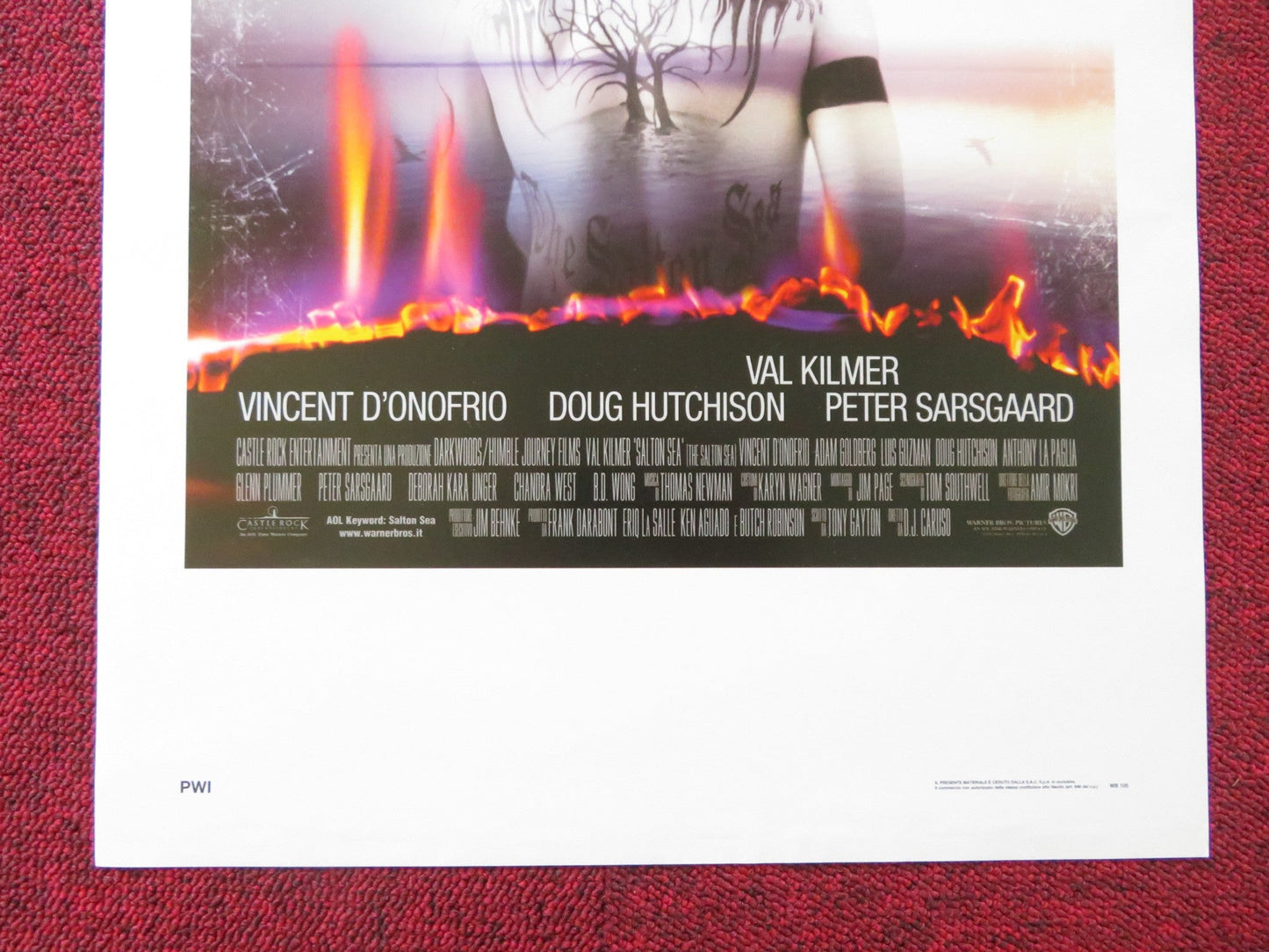THE SALTON SEA ITALIAN LOCANDINA POSTER VAL KILMER VINCENT D'ONOFRIO 2002 Rendezvous Cinema Movie posters