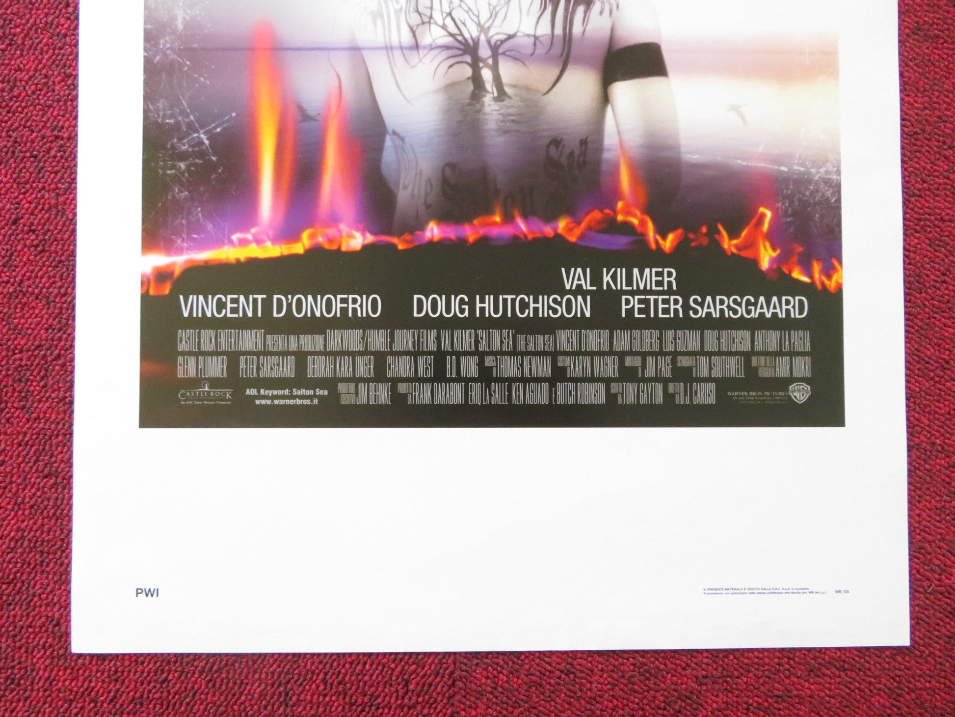THE SALTON SEA ITALIAN LOCANDINA POSTER VAL KILMER VINCENT D'ONOFRIO 2002 Rendezvous Cinema Movie posters