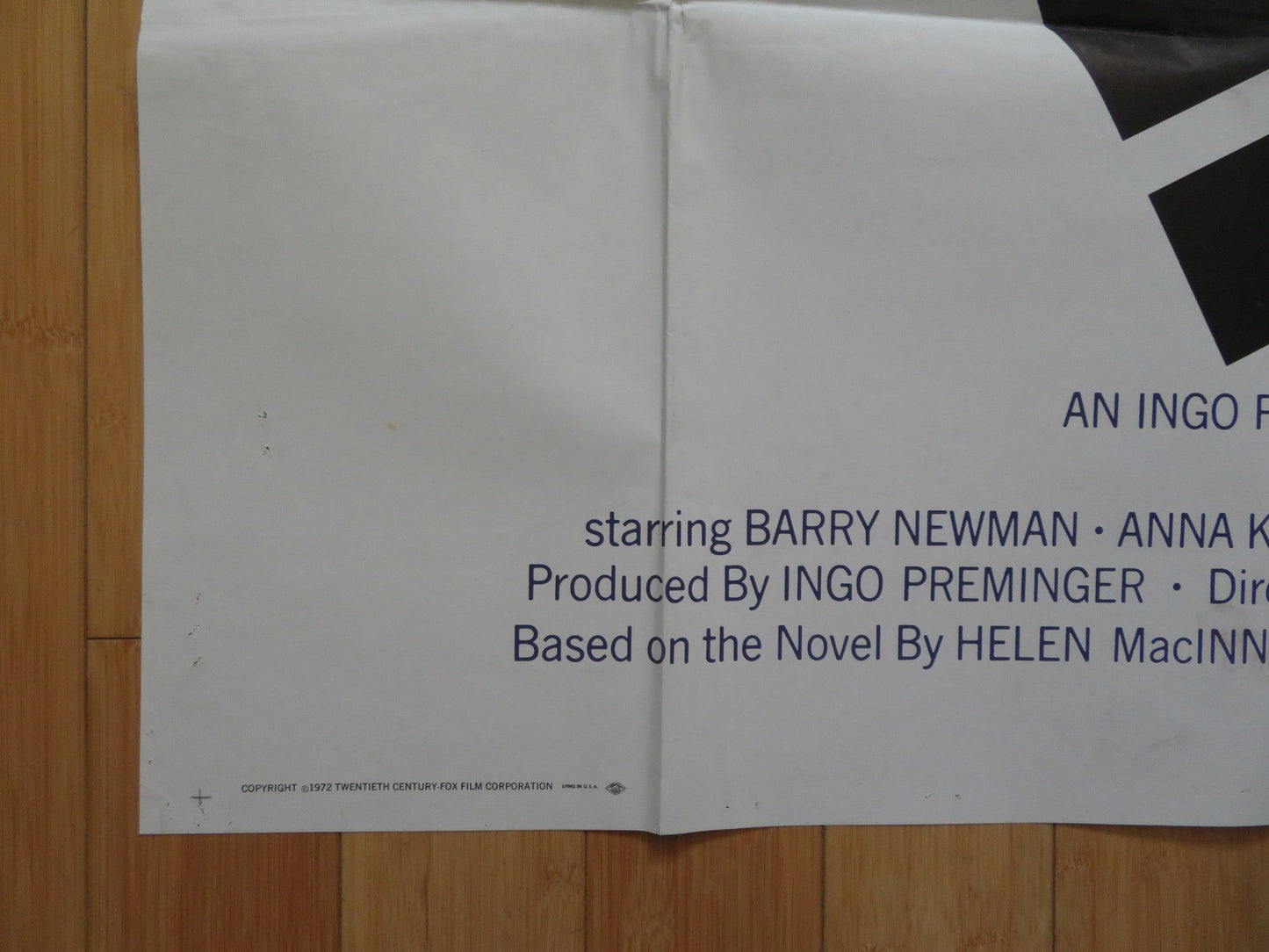 THE SALZBURG CONNECTION US 3 SHEET POSTER BARRY NEWMAN ANNA KARINA 1972 Rendezvous Cinema Movie posters