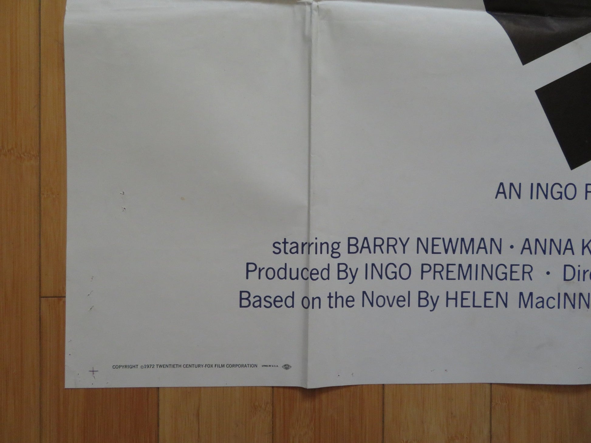 THE SALZBURG CONNECTION US 3 SHEET POSTER BARRY NEWMAN ANNA KARINA 1972 Rendezvous Cinema Movie posters