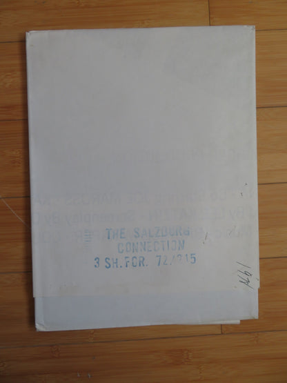 THE SALZBURG CONNECTION US 3 SHEET POSTER BARRY NEWMAN ANNA KARINA 1972 Rendezvous Cinema Movie posters