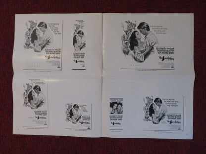 THE SANDPIPER UNCUT MGM FOLDED PRESS BOOK ELIZABETH TAYLOR RICHARD BURTON 1965 Rendezvous Cinema Movie posters