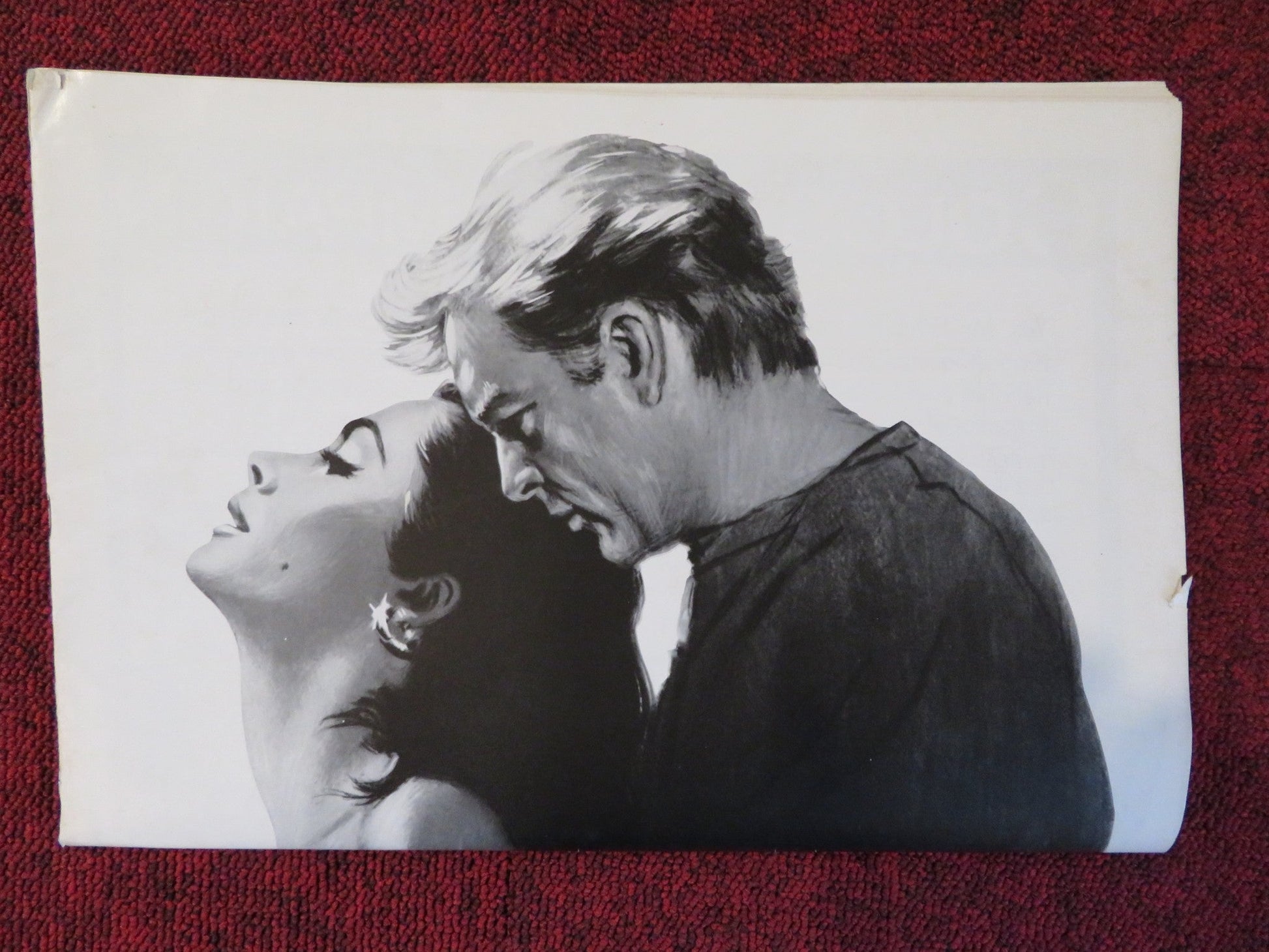 THE SANDPIPER UNCUT MGM FOLDED PRESS BOOK ELIZABETH TAYLOR RICHARD BURTON 1965 Rendezvous Cinema Movie posters