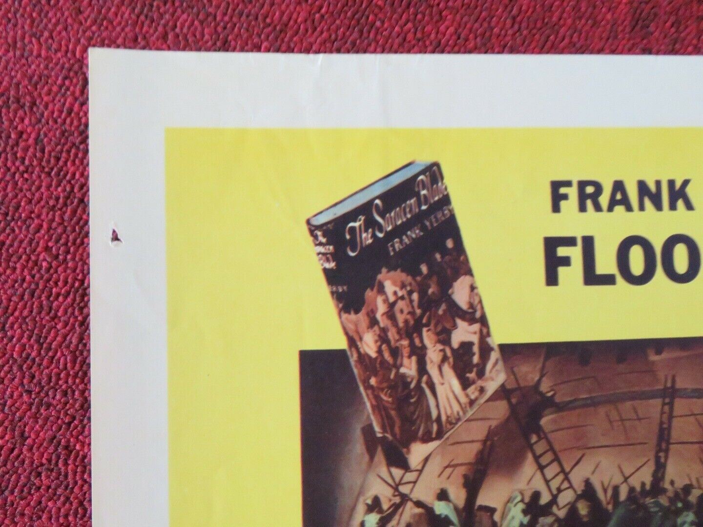 THE SARACEN BLADE US HALF SHEET (22"x 28") POSTER RICARDO MONTALBAN 1954 Movie posters