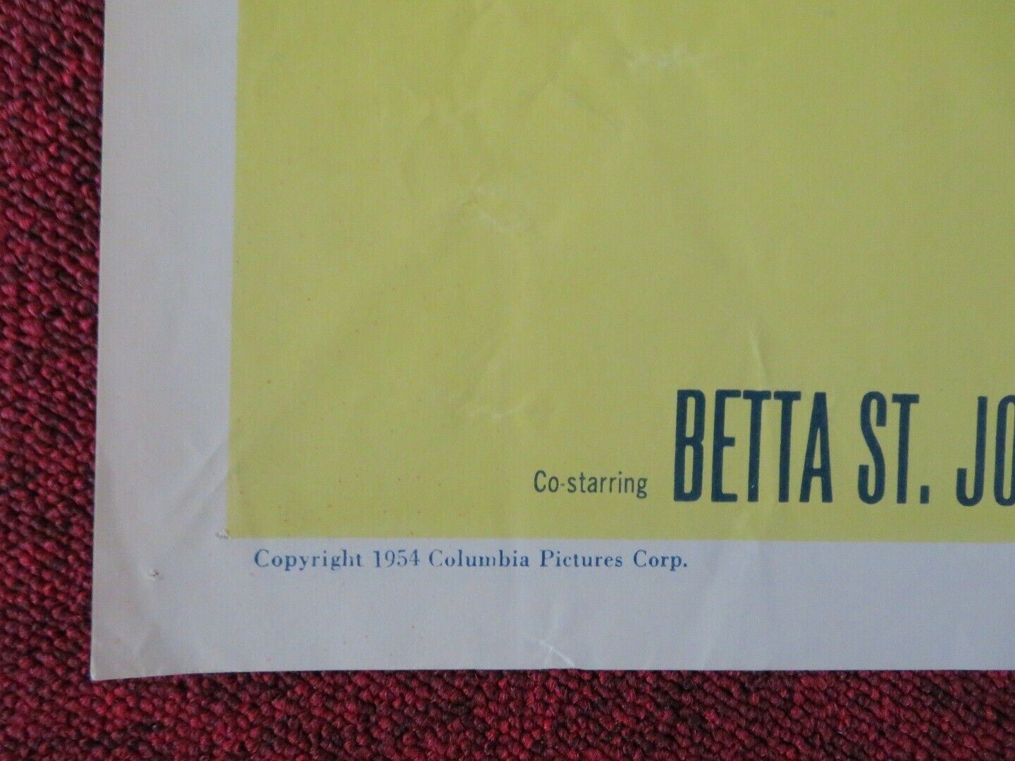 THE SARACEN BLADE US HALF SHEET (22"x 28") POSTER RICARDO MONTALBAN 1954 Movie posters