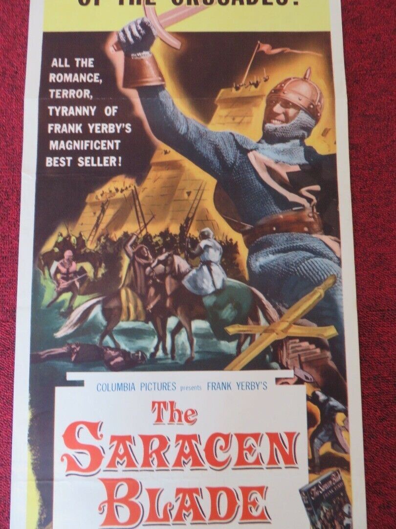 THE SARACEN BLADE US INSERT (14"x 36") POSTER RICADO MONTALBAN 1954 Movie posters