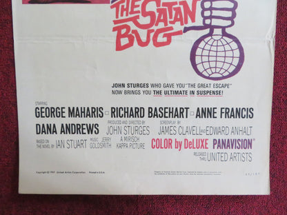 THE SATAN BUG US INSERT (14"x 36") POSTER GEORGE MAHARIS RICHARD BASEHEART 1965 Rendezvous Cinema Movie posters