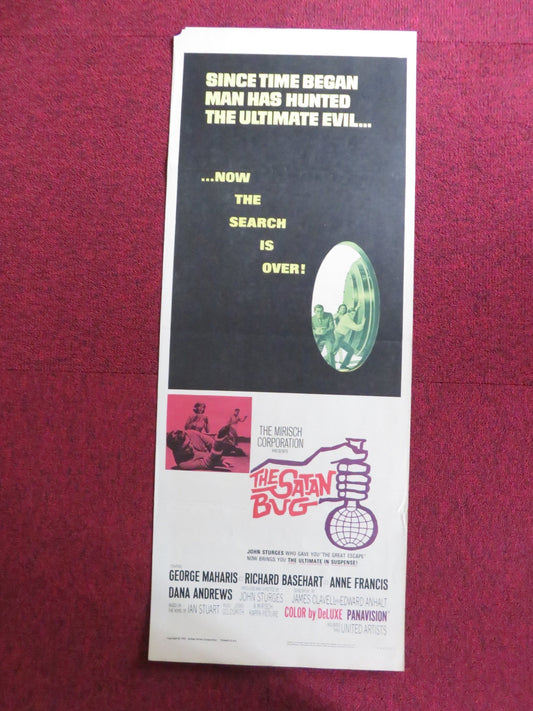 THE SATAN BUG US INSERT (14"x 36") POSTER GEORGE MAHARIS RICHARD BASEHEART 1965 Rendezvous Cinema Movie posters