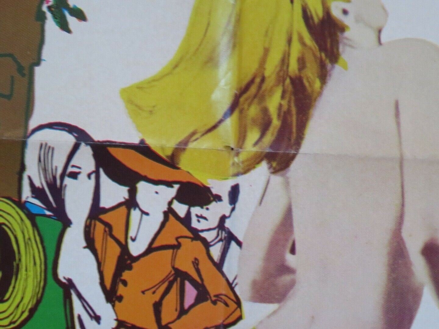 THE SATIN MUSHROOM FOLDED US ONE SHEET POSTER MARLA BRIDGESTONE 1969 Movie posters