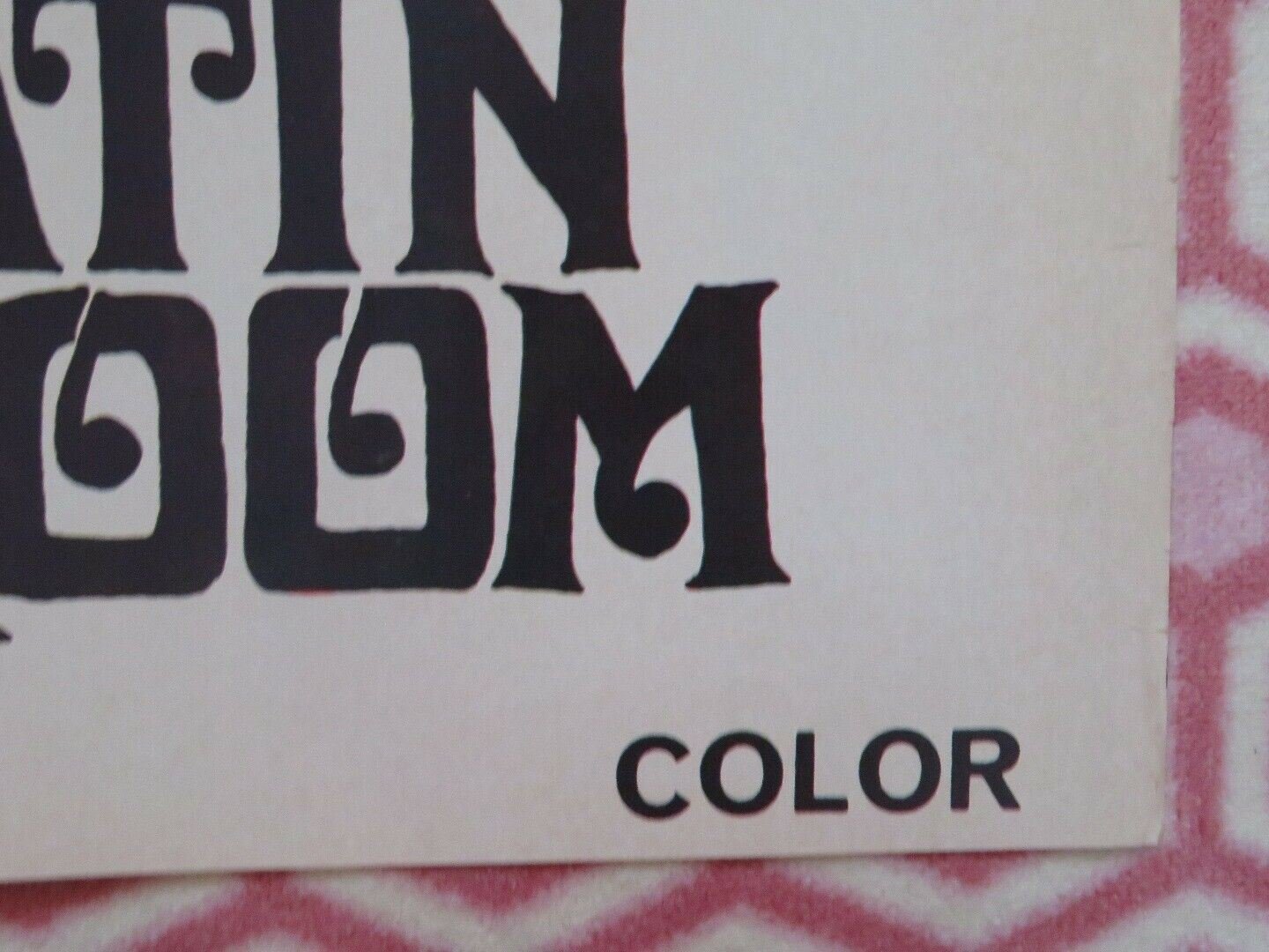 THE SATIN MUSHROOM FOLDED US ONE SHEET POSTER MARLA BRIDGESTONE 1969 Movie posters