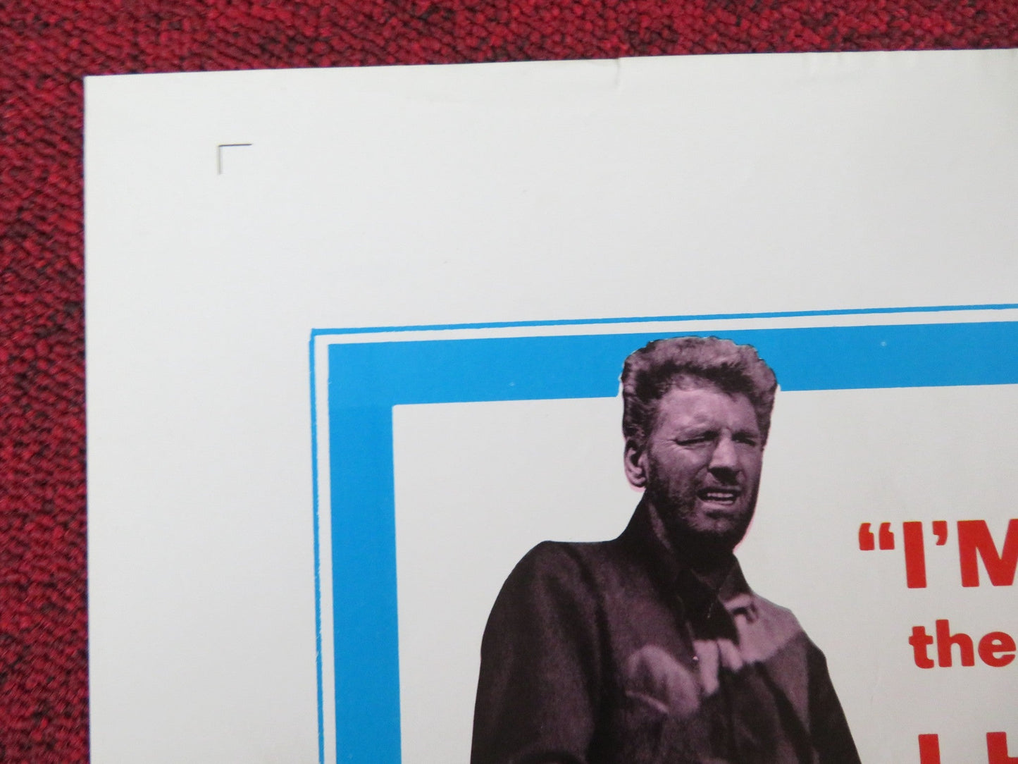 THE SCALPHUNTERS FOLDED US ONE SHEET POSTER BURT LANCASTER SHELLEY WINTERS 1968 Rendezvous Cinema Movie posters