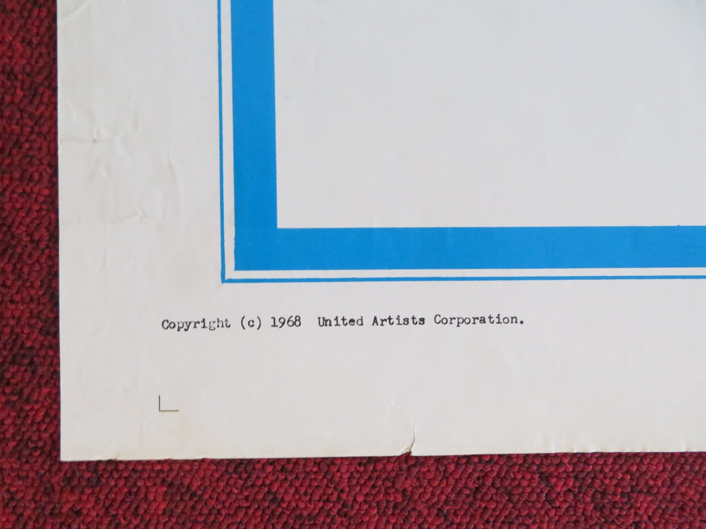 THE SCALPHUNTERS FOLDED US ONE SHEET POSTER BURT LANCASTER SHELLEY WINTERS 1968 Rendezvous Cinema Movie posters