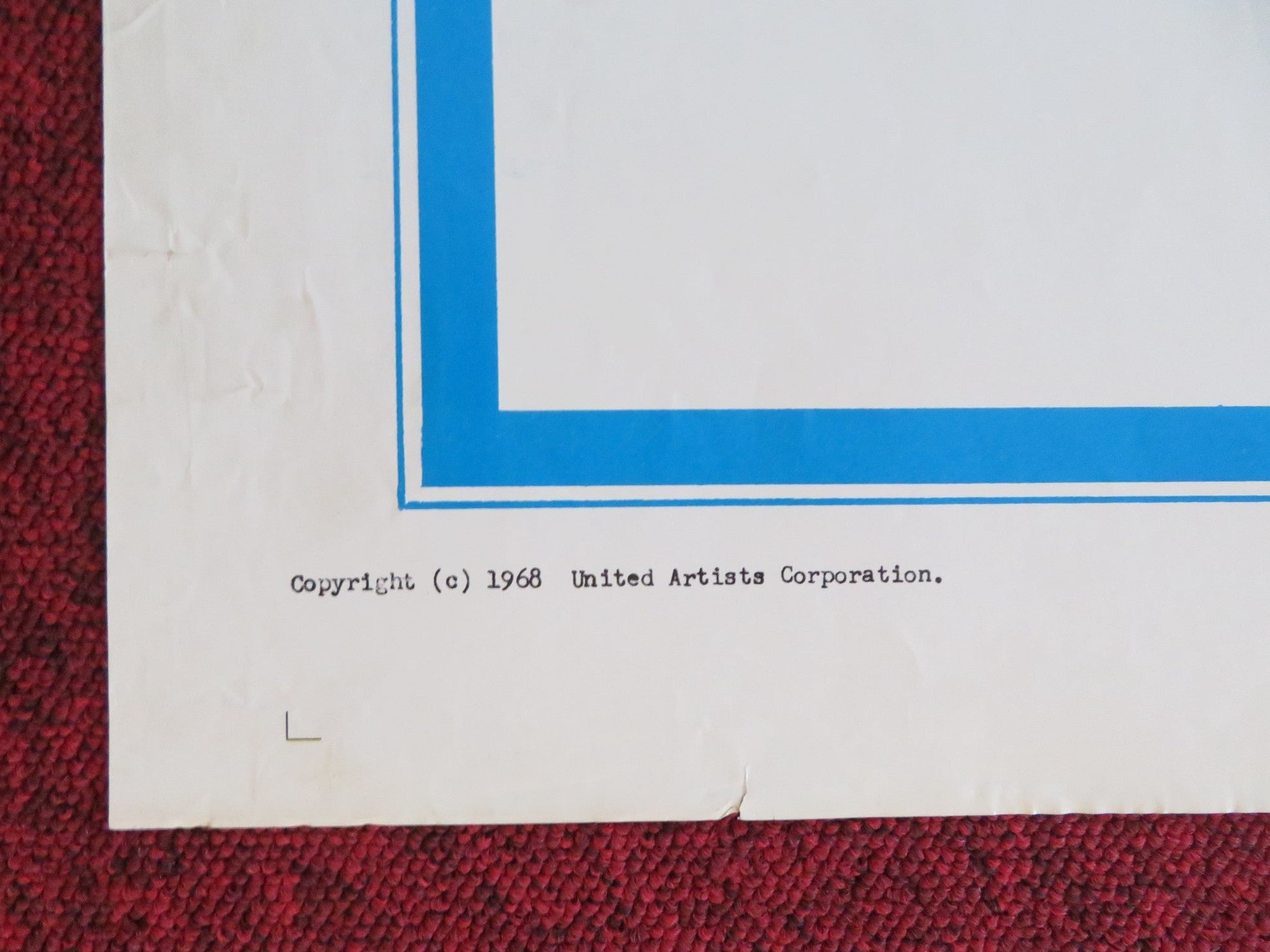 THE SCALPHUNTERS FOLDED US ONE SHEET POSTER BURT LANCASTER SHELLEY WINTERS 1968 Rendezvous Cinema Movie posters