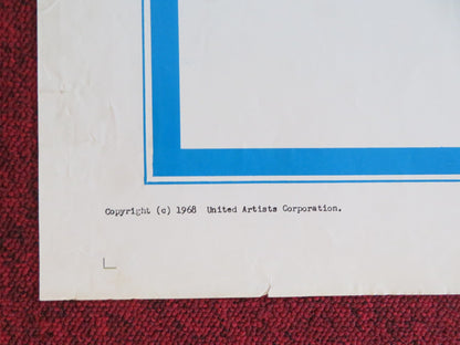 THE SCALPHUNTERS FOLDED US ONE SHEET POSTER BURT LANCASTER SHELLEY WINTERS 1968 Rendezvous Cinema Movie posters