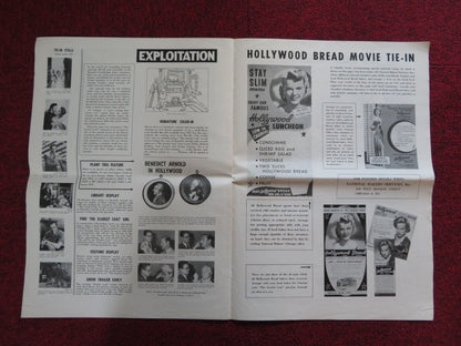 THE SCARLET COAT UNCUT M.G.M FOLDED PRESS BOOK CORNEL WILDE MICHAEL WILDING 1955 Rendezvous Cinema Movie posters