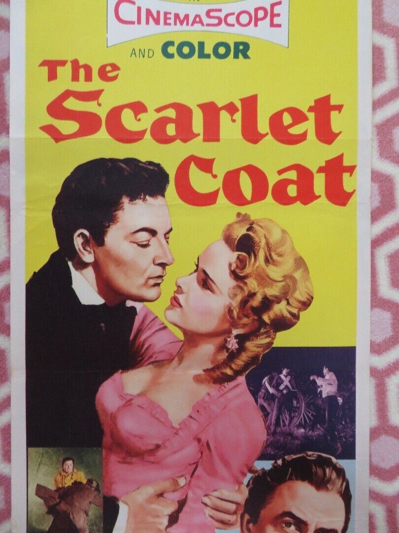 THE SCARLET COAT US INSERT (14"x 36") POSTER CORNEL WILDE MICHAEL WILDING 1955 - Rendezvous Cinema