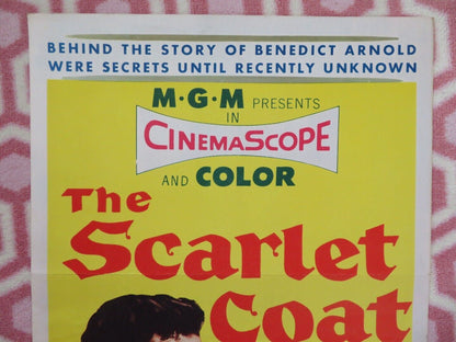 THE SCARLET COAT US INSERT (14"x 36") POSTER CORNEL WILDE MICHAEL WILDING 1955 - Rendezvous Cinema