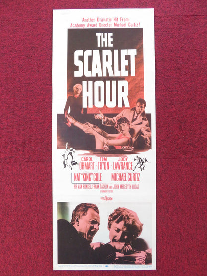 THE SCARLET HOUR US INSERT (14"x 36") POSTER CAROL OHMART TOM TRYON 1956 Rendezvous Cinema Movie posters