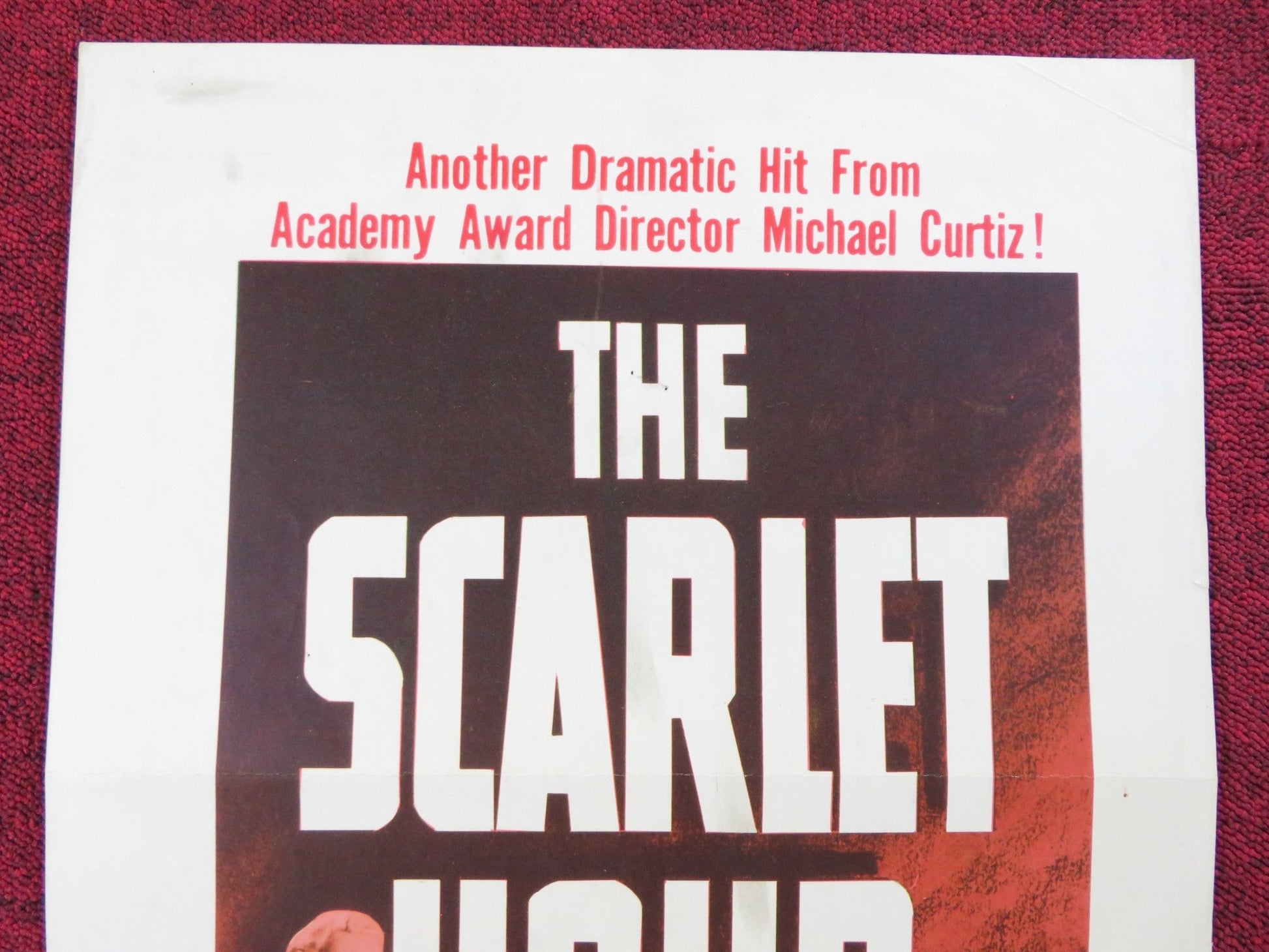 THE SCARLET HOUR US INSERT (14"x 36") POSTER CAROL OHMART TOM TRYON 1956 Rendezvous Cinema Movie posters