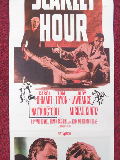 THE SCARLET HOUR US INSERT (14"x 36") POSTER CAROL OHMART TOM TRYON 1956 Rendezvous Cinema Movie posters