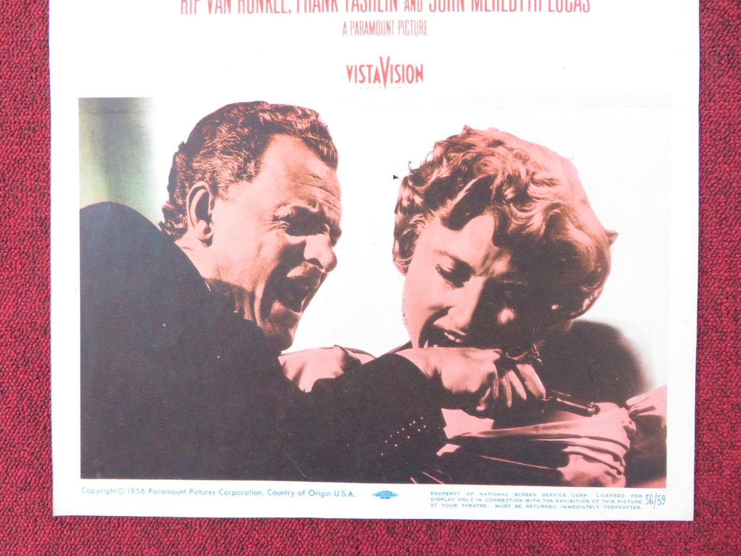 THE SCARLET HOUR US INSERT (14"x 36") POSTER CAROL OHMART TOM TRYON 1956 Rendezvous Cinema Movie posters