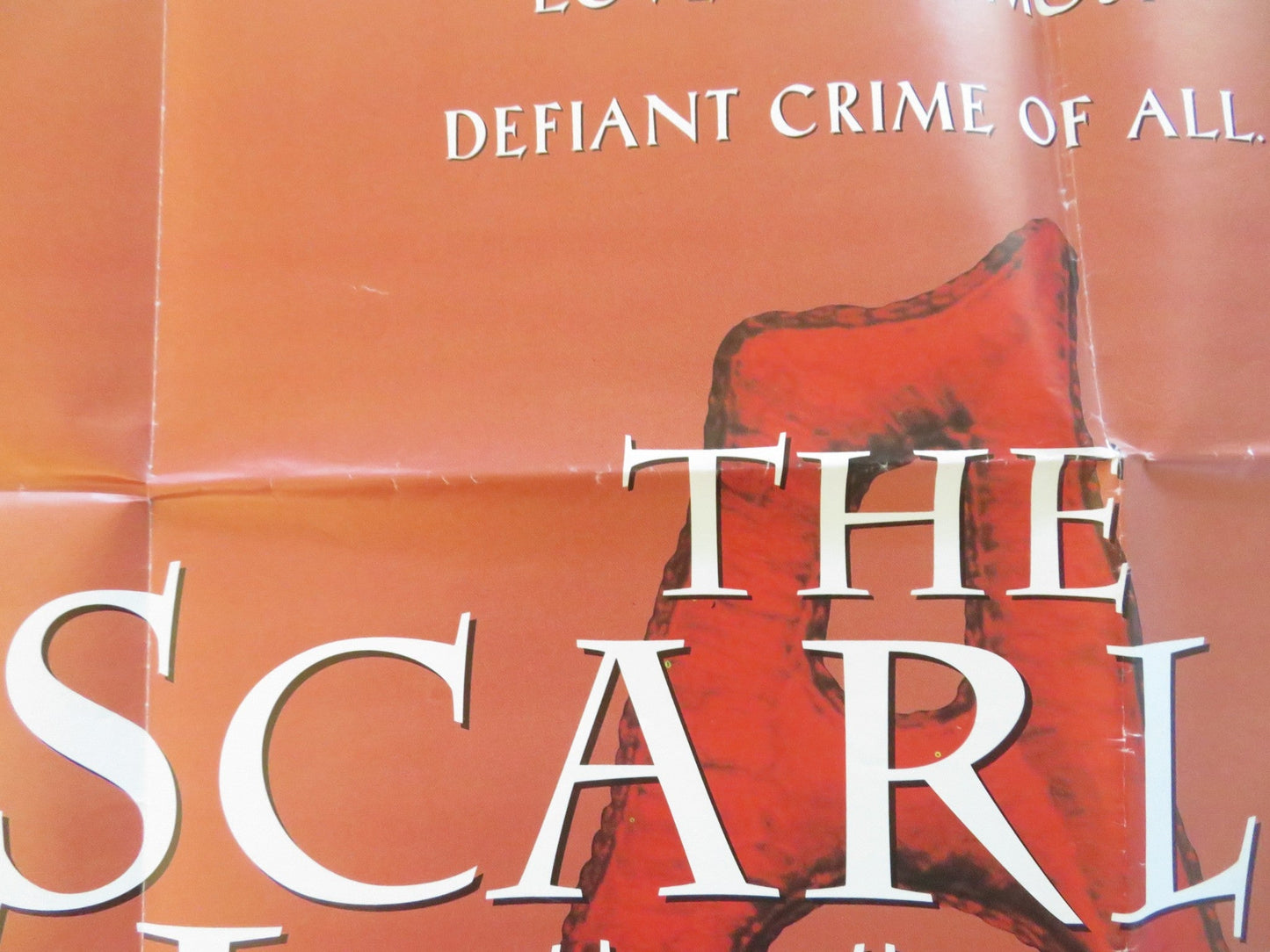 THE SCARLET LETTER UK QUAD POSTER FOLDED DEMI MOORE GARY OLDMAN 1995 Rendezvous Cinema Movie posters