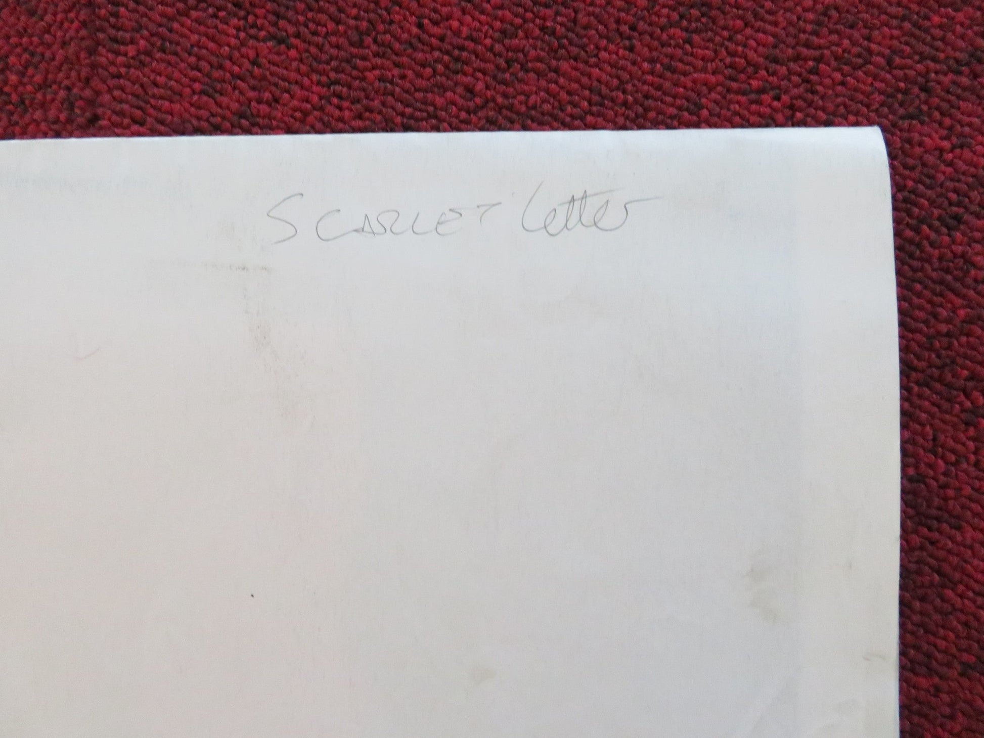 THE SCARLET LETTER UK QUAD POSTER FOLDED DEMI MOORE GARY OLDMAN 1995 Rendezvous Cinema Movie posters