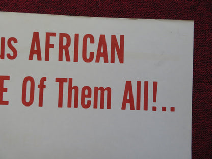 THE SCARLET SPEAR FOLDED US ONE SHEET POSTER JOHN BENTLEY MARTHA HYER 1954 Rendezvous Cinema Movie posters