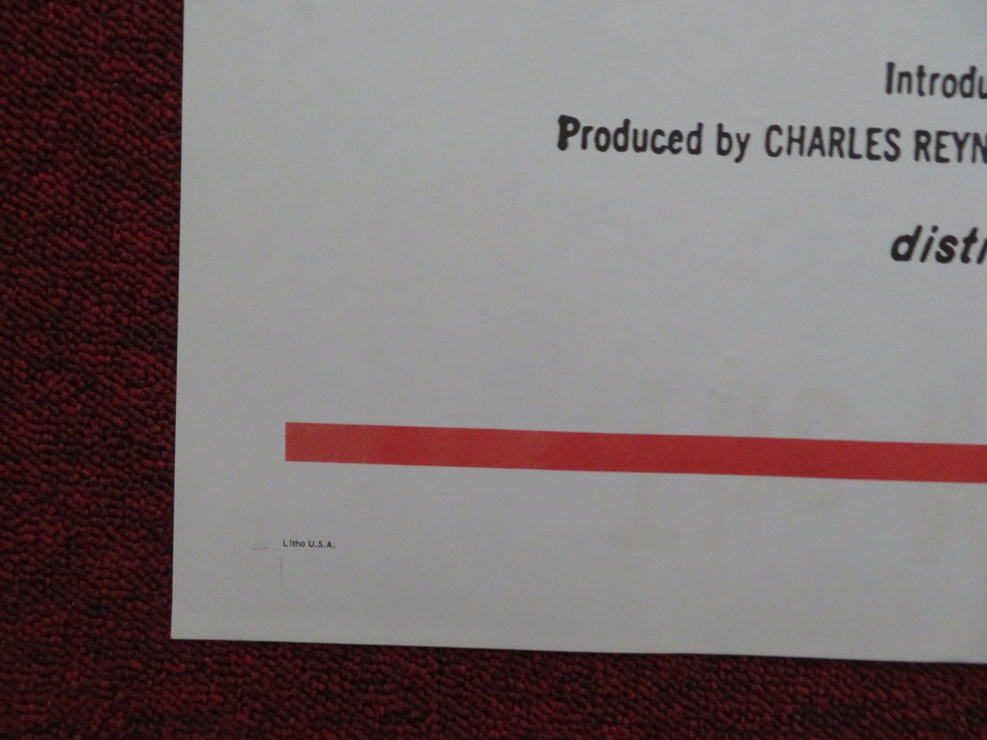 THE SCARLET SPEAR FOLDED US ONE SHEET POSTER JOHN BENTLEY MARTHA HYER 1954 Rendezvous Cinema Movie posters