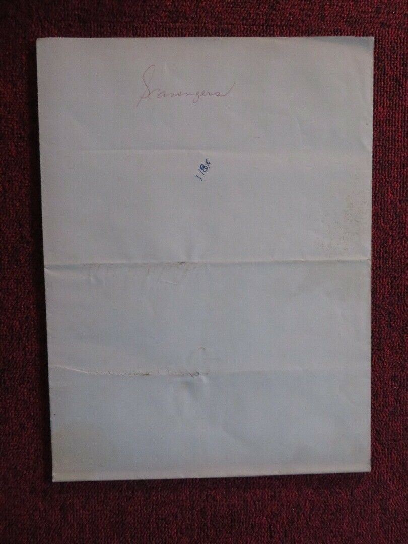 THE SCAVENGERS FOLDED US ONE SHEET POSTER VINCE EDWARDS CAROL OHMART 1959 Movie posters