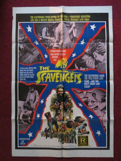 THE SCAVENGERS FOLDED US ONE SHEET POSTER VINCE EDWARDS CAROL OHMART 1959 Movie posters