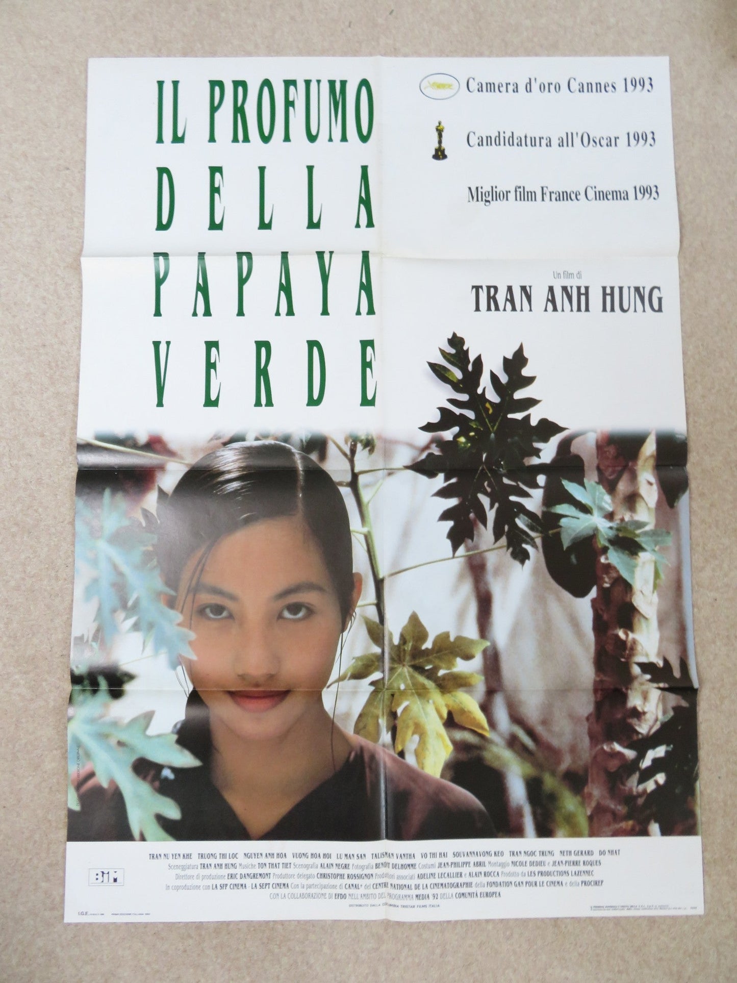 THE SCENT OF GREEN PAPAYA ITALIAN 2 FOGLIO POSTER NU YEN - KHE TRAN MAN SAN LU Rendezvous Cinema Movie posters