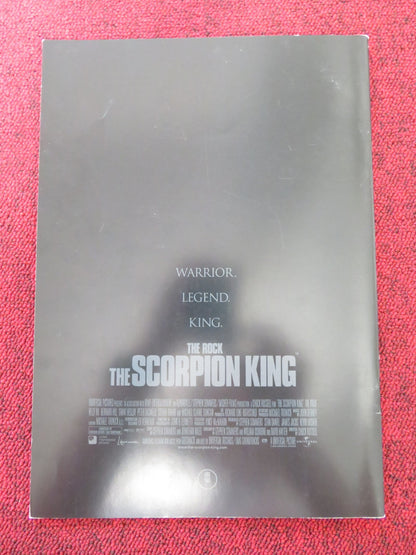 THE SCORPION KING JAPANESE BROCHURE / PRESS BOOK DWAYNE JOHNSON 2002 Rendezvous Cinema Movie posters