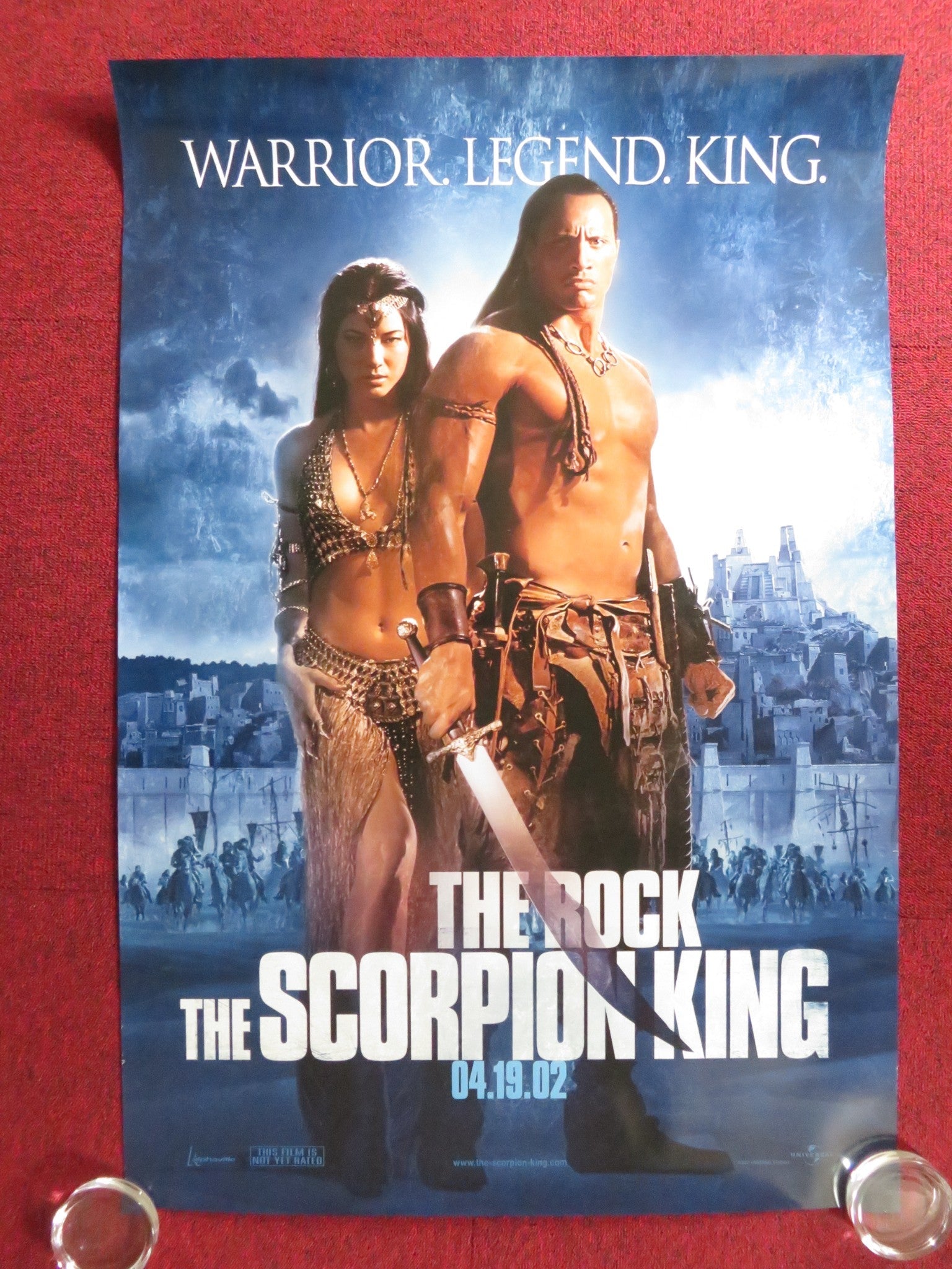 THE SCORPION KING US ONE SHEET ROLLED POSTER DWAYNE JOHNSON STEVEN BRAND 2002 Rendezvous Cinema Movie posters