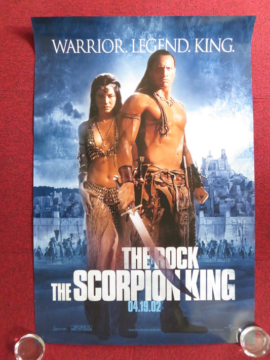 THE SCORPION KING US ONE SHEET ROLLED POSTER DWAYNE JOHNSON STEVEN BRAND 2002 Rendezvous Cinema Movie posters