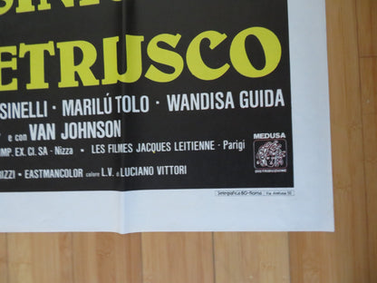 THE SCORPION WITH TWO TAILS ITALIAN 2 FOGLIO POSTER ELVIRE AUDRAY P. MALCO 1982 Rendezvous Cinema Movie posters