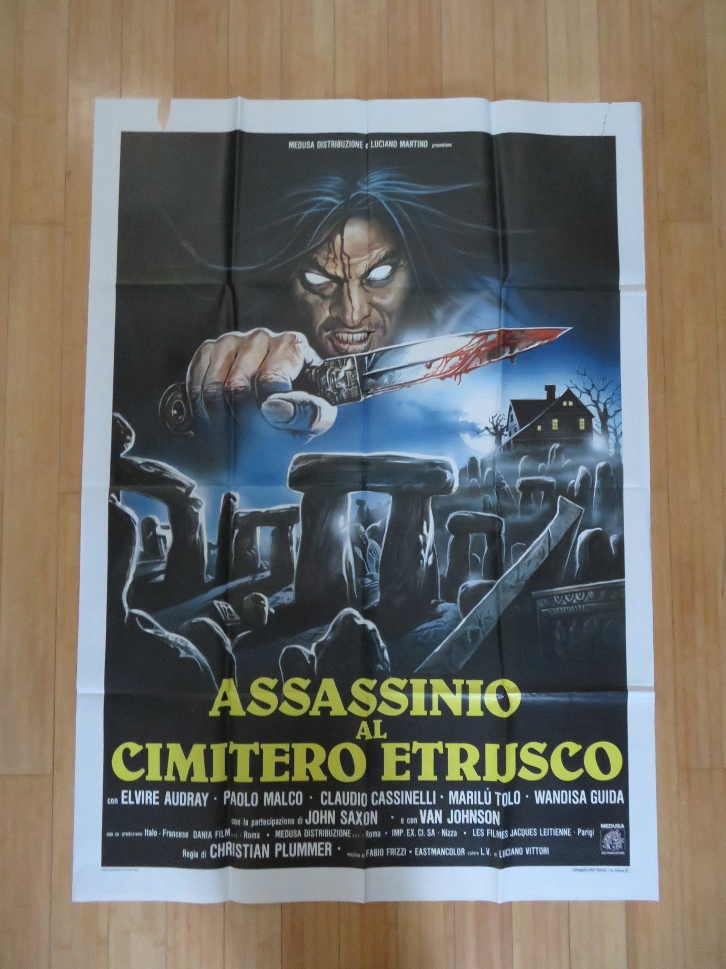 THE SCORPION WITH TWO TAILS ITALIAN 2 FOGLIO POSTER ELVIRE AUDRAY P. MALCO 1982 Rendezvous Cinema Movie posters