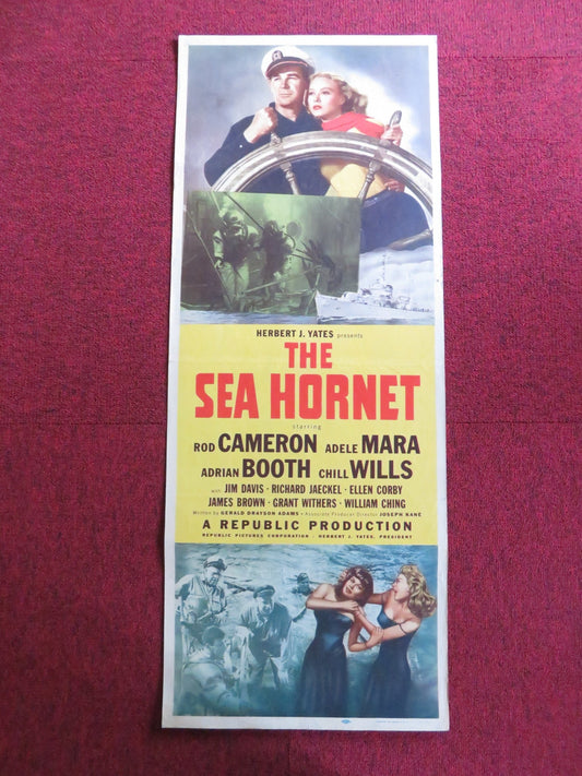 THE SEA HORNET US INSERT (14"x 36") POSTER ROD CAMERON ADELE MARA 1951 Rendezvous Cinema Movie posters