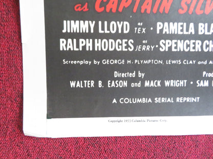 THE SEA HOUND FOLDED US ONE SHEET POSTER CHAPTER 13 BUSTER CRABBE J. LLOYD 1955 Rendezvous Cinema Movie posters