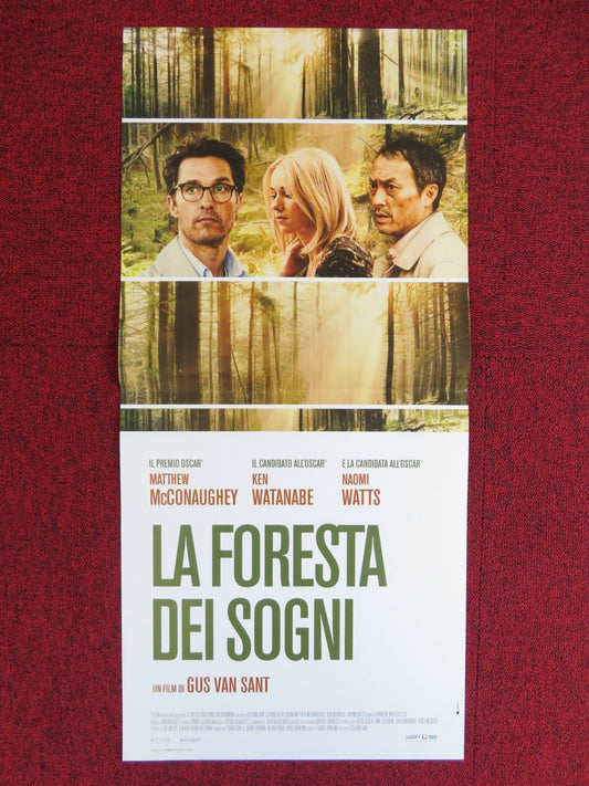 THE SEA OF TREES ITALIAN LOCANDINA POSTER MCCONAUGHEY WATANABE WATTS 2015 Rendezvous Cinema Movie posters