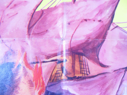 THE SEA PIRATE - B FOLDED US ONE SHEET POSTER GERRAD BARRAY ANTONELLA LUALDI 1967 Rendezvous Cinema Movie posters