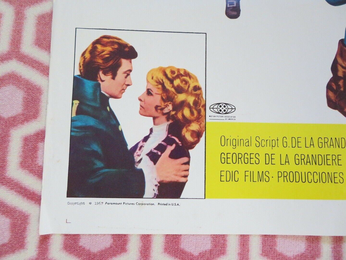 THE SEA PIRATE US ONE SHEET POSTER GERARD BARRAY 1966 Movie posters