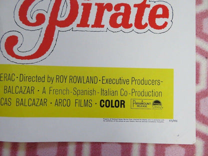 THE SEA PIRATE US ONE SHEET POSTER GERARD BARRAY 1966 Movie posters